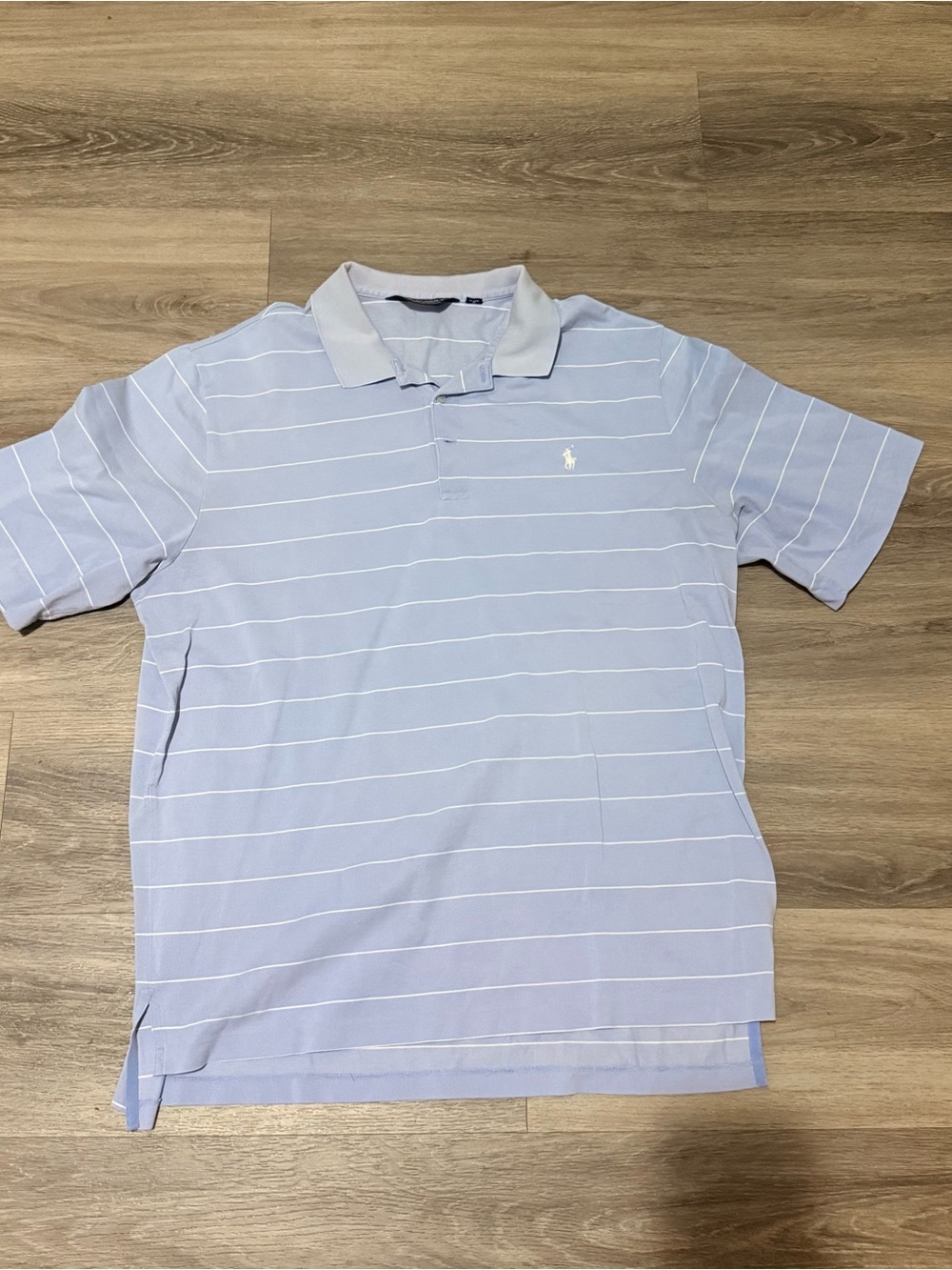 Ralph Lauren Light Blue Striped Polo Shirt